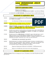 Programme BIDASSOA 2015 v4