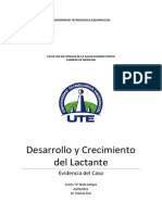 Desarrollo y Crecimiento Del Lactante