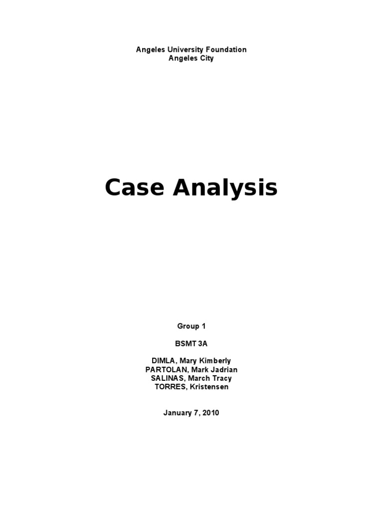Case Analysis Group 1 | PDF | Renal Function | Kidney