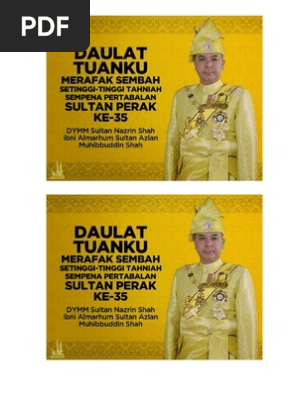 Pertabalan Sultan Perak Pdf