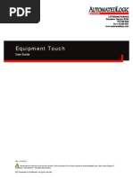 Equipment Touch User Guide