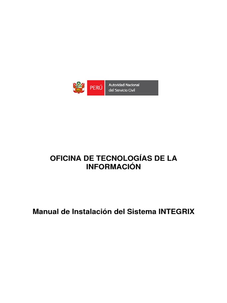 Manual de Instalación de INTEGRIX | PDF | Point and Click | Archivo de ...