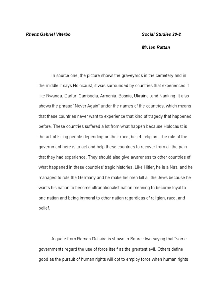 Nazi genocide essay 07 image