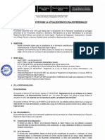 Protocolo y Formato para La Actualizacion de Legajos Personales PDF