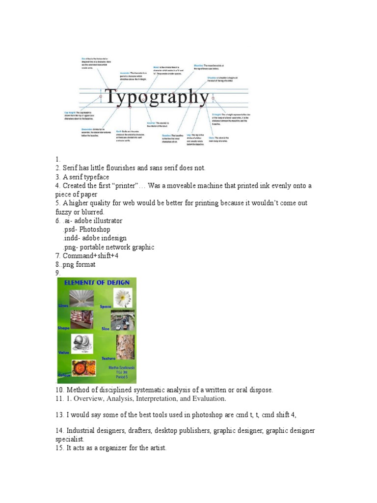 Understanding Serif vs. Sans Serif Fonts | PDF | Art