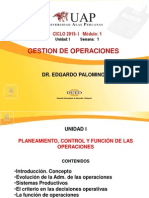 Gestión de Operaciones