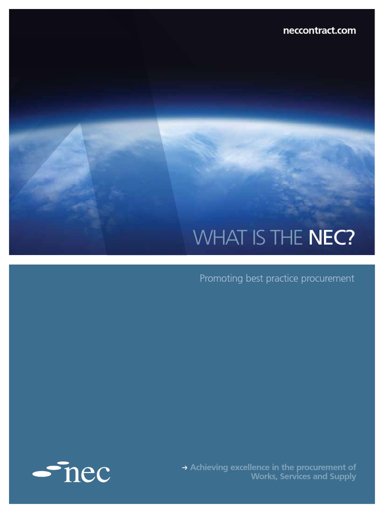 Understanding NEC Contracts for Procurement | PDF | Procurement ...