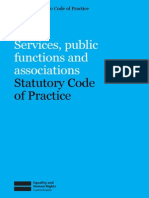 Equalities Act - Services & Associations Code of Practice