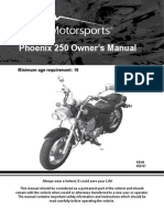 41 OWNERS MANUAL - PX250 Motorcycle Owners Manual VIN Prefix LE8