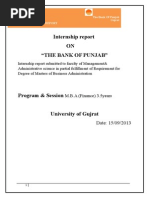 Internship Report Of Bank Of Punjab Transaction Account Cheque