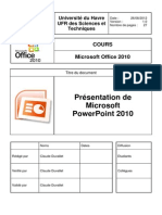 COURS OFFICE2010 MicrosoftPowerPoint2010 V1.0