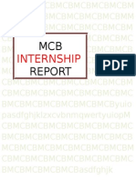 MCB Internship Report