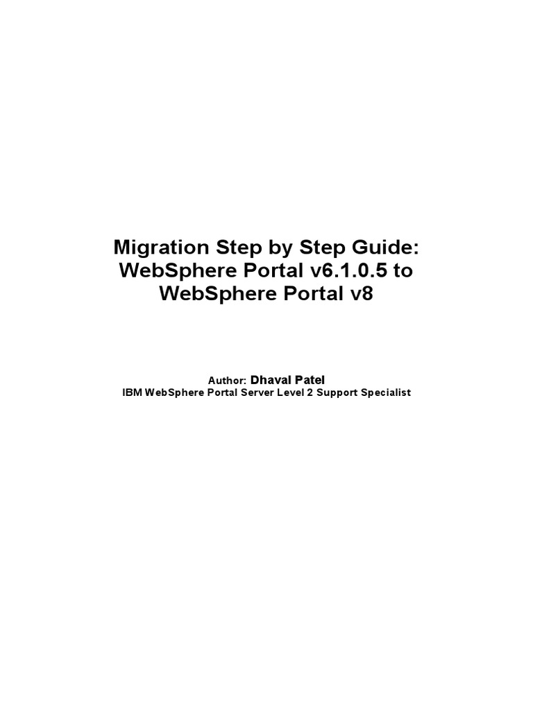 W PV 61 To 8 Migration Guide | PDF | Databases | Operating System