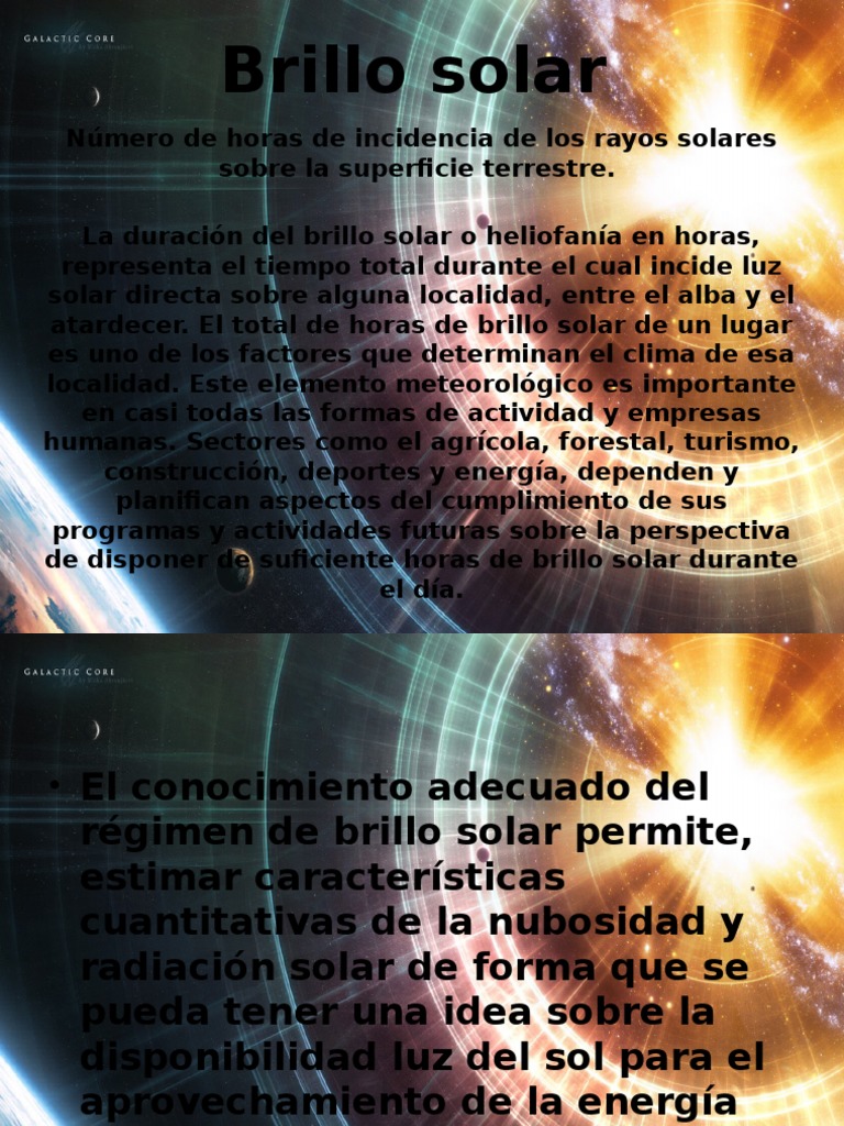 Brillo Solar | PDF