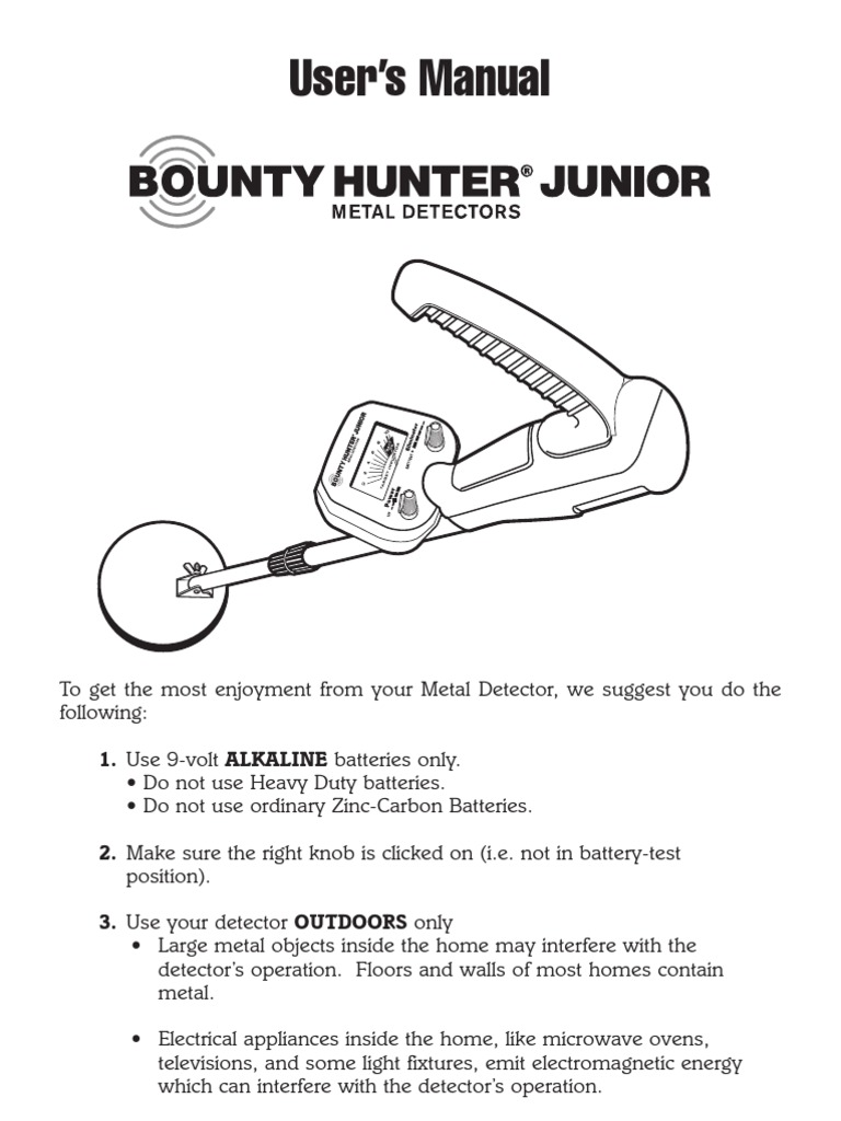 User’s Manual Metal Detector Nature
