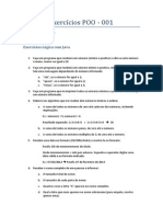 Exercicios Lista 01 - Logica