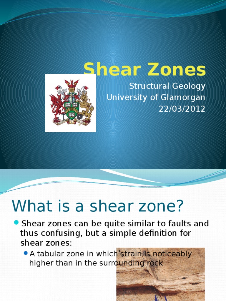 Shear Zones Fault (Geology) Structural Geology