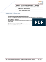 NSE Equity Derivatives Course Outline