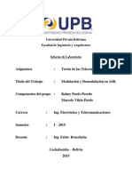 Informe de Laboratorio Modulacion ASK