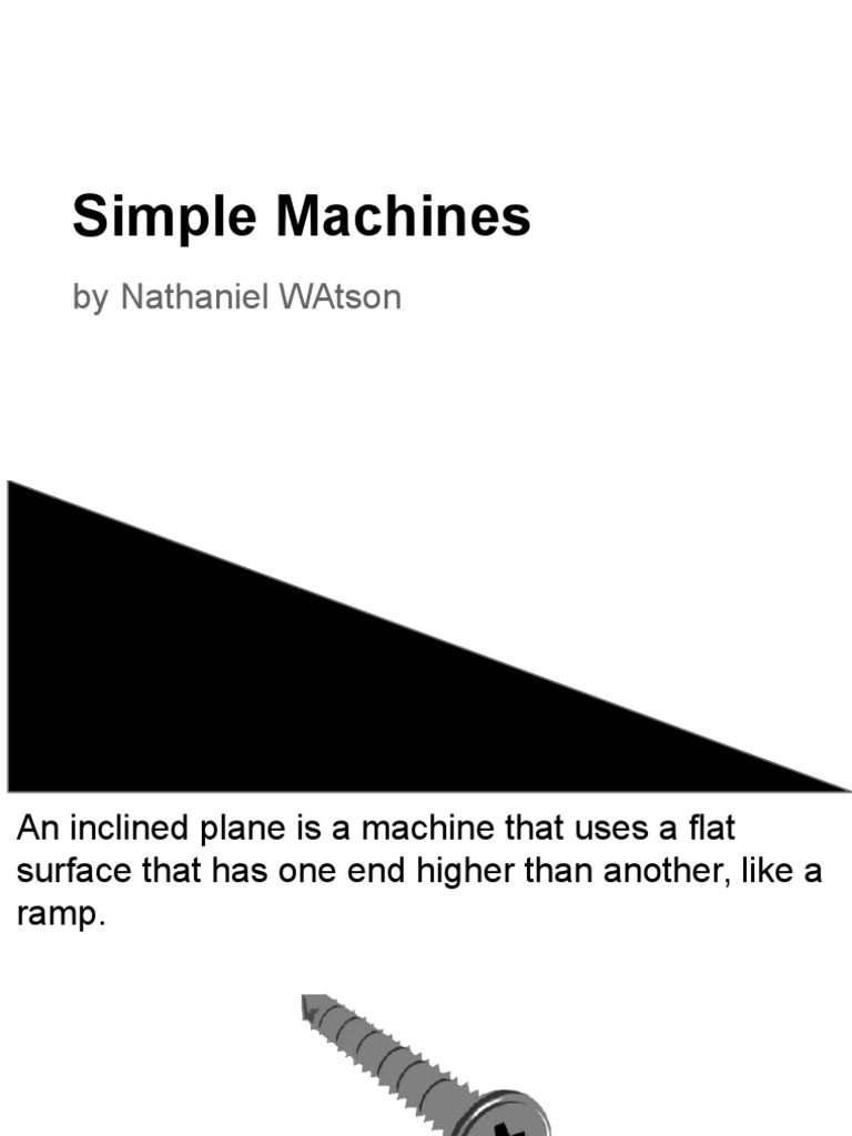 Watson Simple Machines | PDF