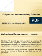 Obligaciones mancomunadas y solidarias: concepto, elementos y régimen legal