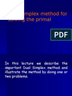 Dual Simplex Method For Solving The Primal