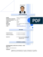 CV Alfonso Maquera 2014