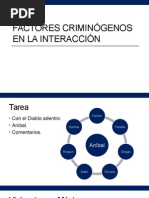 Factores Criminógenos en La Interacción