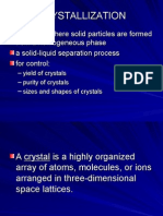 CRYSTALLIZATION YIELD AND HEAT REMOVAL