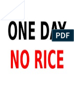 Diversifikasi Pangan - ONE DAY NO RICE