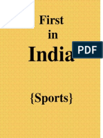 First in INDIA-Sports