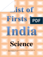 List of Firsts in India (Science)