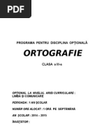 ORTOGRAFIE - Programa Optional