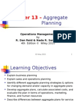 Chapter 13 - : Aggregate Planning