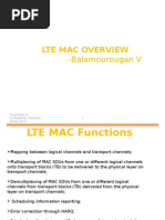 Lte Mac Overview: - Balamourougan V