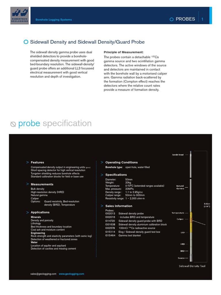 Sidewall Density and Guard Probe Overview | PDF
