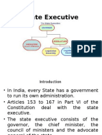State Executive: Roles of Governor and Chief Minister