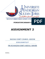 Assignment 2: Nadiah Binti Zainol Abidin