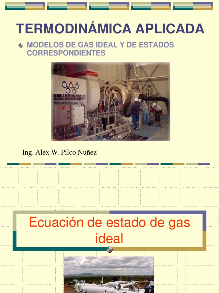Termodinámica: Gas Ideal y Estados | PDF | Gases | Fases de la materia