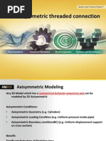 2D Axisymmetric Threaded Connection: © 2011 ANSYS, Inc. July 12, 2013 1