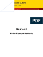 MMAN4410 Finite Element Methods