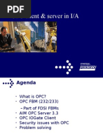 OPC Client & Server in I/A
