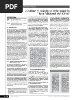 ¿Quiénes y Cuándo Se Debe Pagar La Tasa Adicional Del 4.1