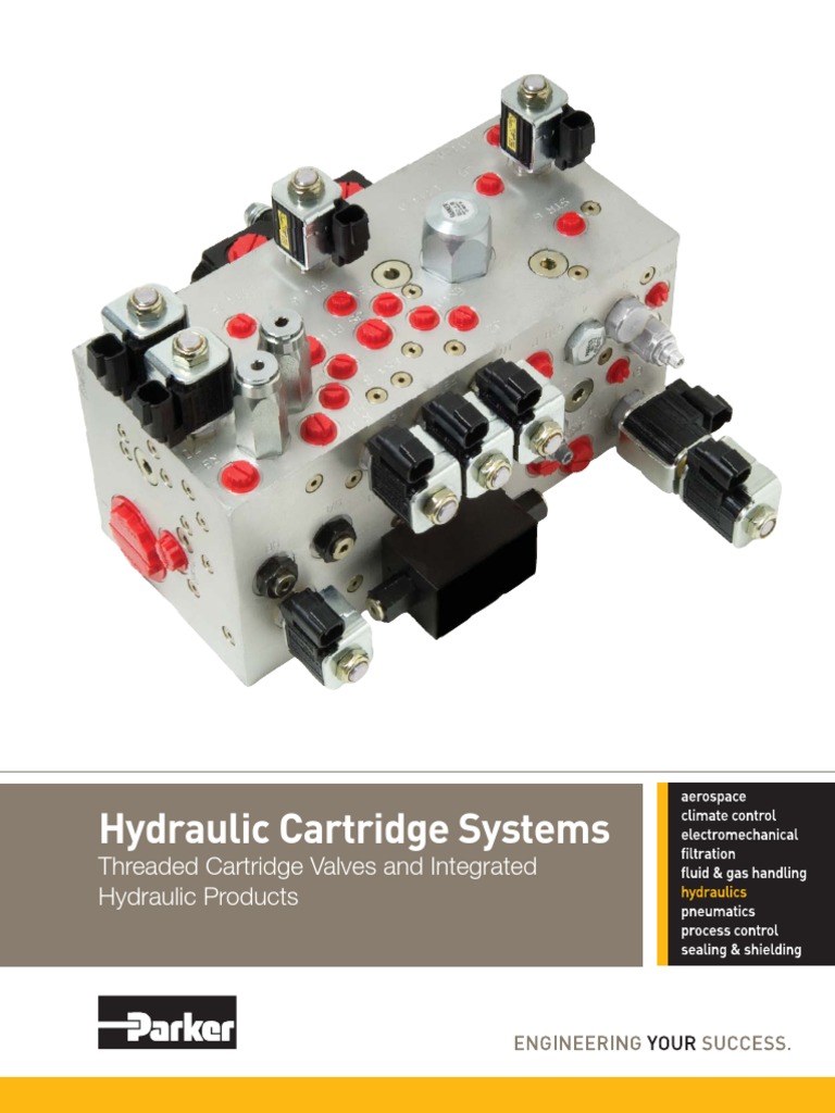 Parker Hydraulic Cartridge Systems Valve Technology Prueba