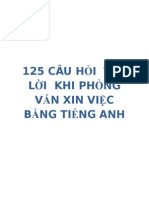 125 Cau Hoi Tra Loi Khi Phong Van Xin Viec Bang Tieng Anh
