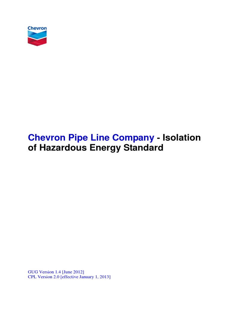 HES203 - Isolation of Hazardous Energy Standard PDF | PDF | Science ...