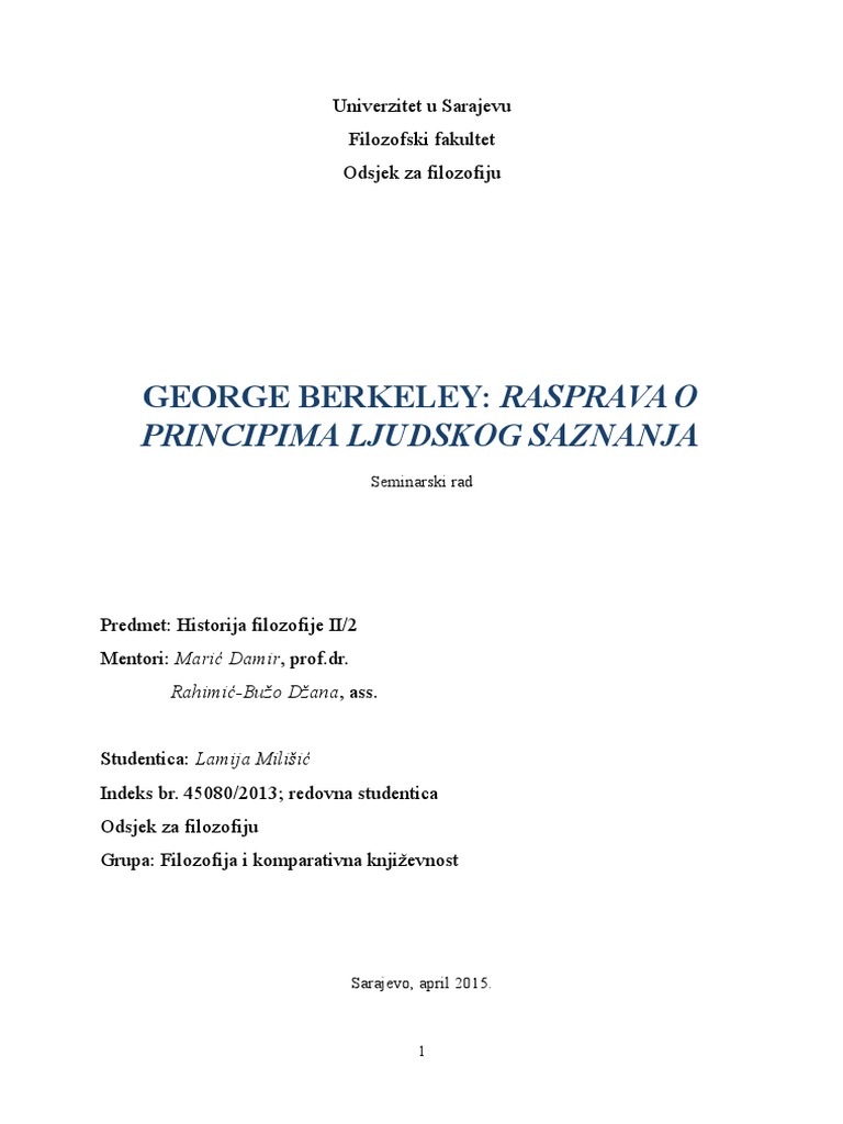 George Berkeley | PDF