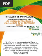 Presentación Taller ICBF Modelos Pedagógicos