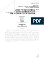 Analysis of Wine Sector-Dev and Prospects the World and in Europe