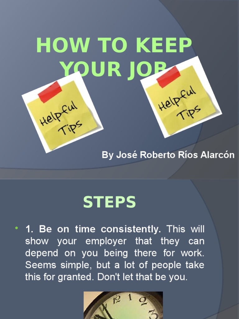 Tips to Secure Your Job Stability | PDF | Self-Improvement